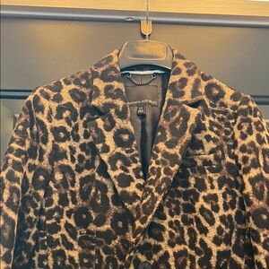Banana Republic Animal Print coat in Brown and Black